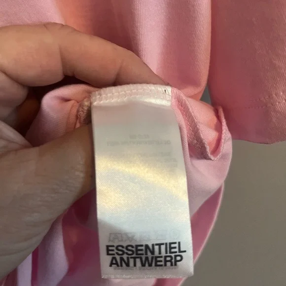 NWT Essentiel Antwerp Hungle T-Shirt ballerina pink with beaded tiger XXL - Picture 8 of 11